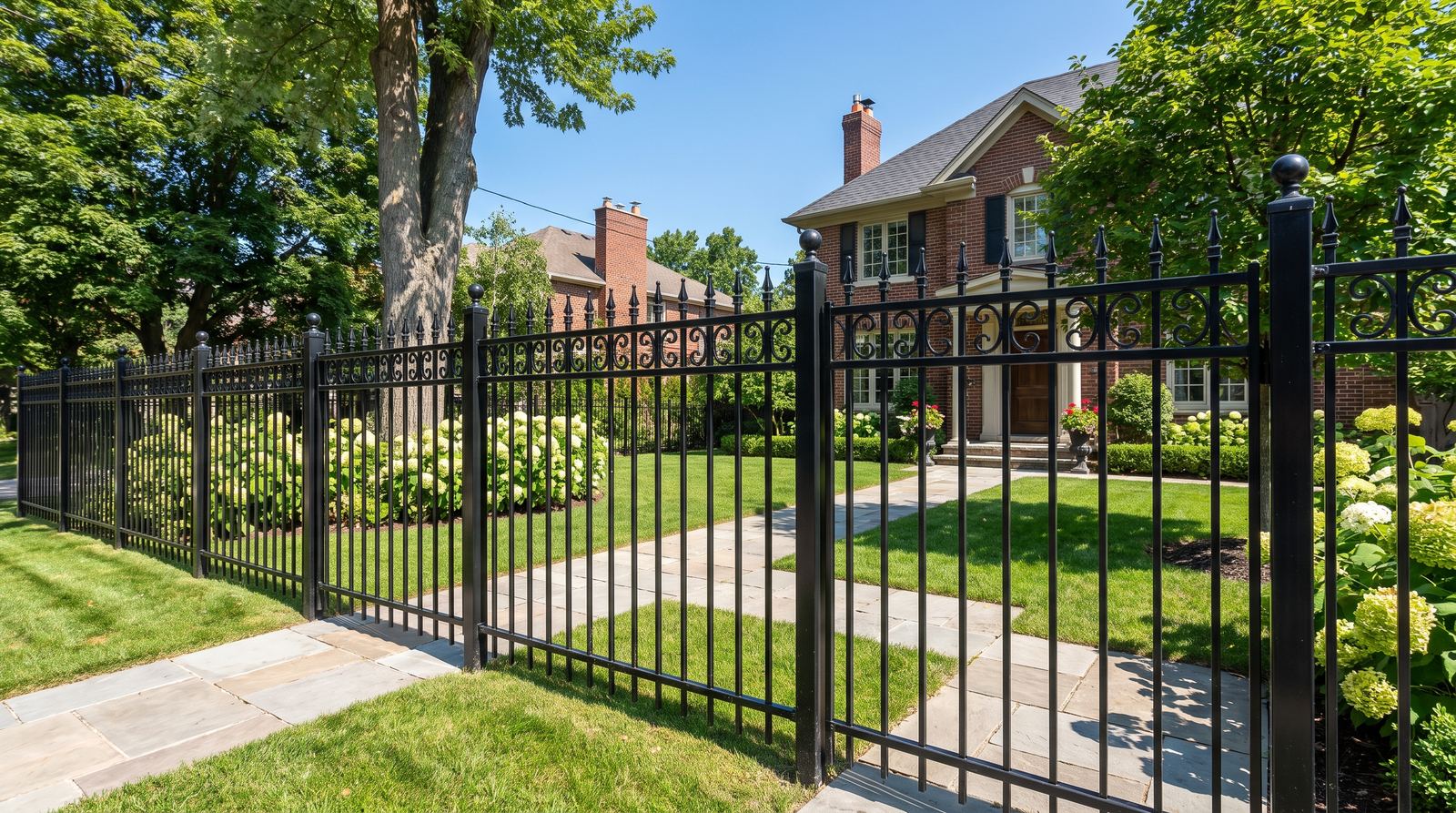 Aluminum ornamental fence