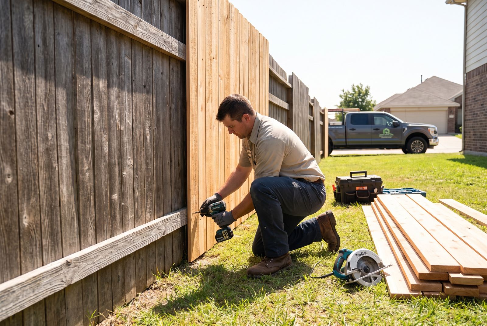 Fence repair in Fayetteville
